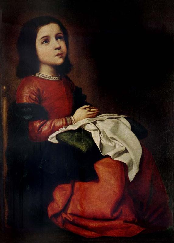Francisco de Zurbaran The Adolescence of the Virgin oil painting image